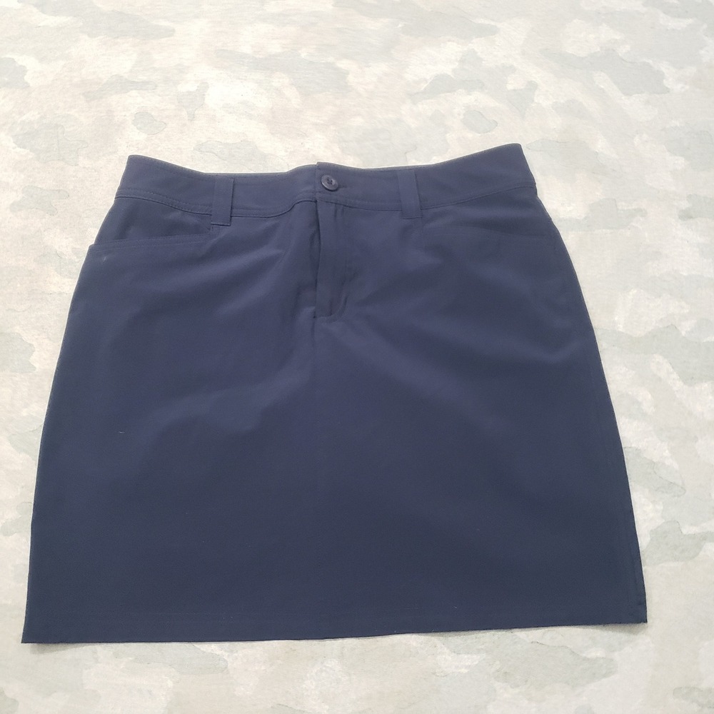 Eddie Bauer Skort Womens 6 Blue Outdoor Hiking Travel Active Pockets Trail Camp